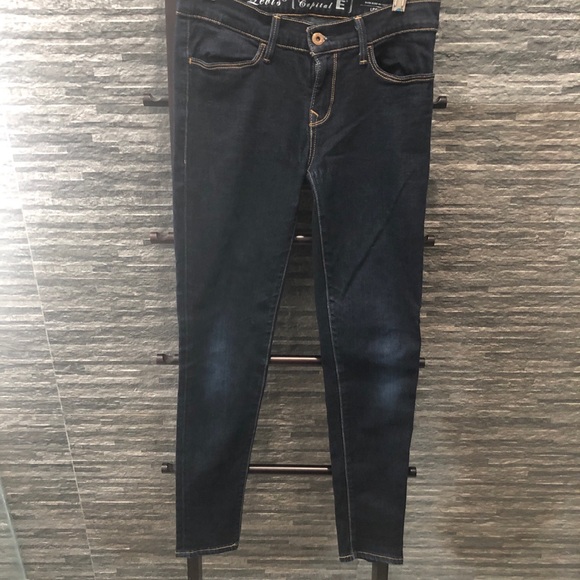 Levi’s Capital W Super Skinny Dark Wash Jeans - Picture 6 of 9